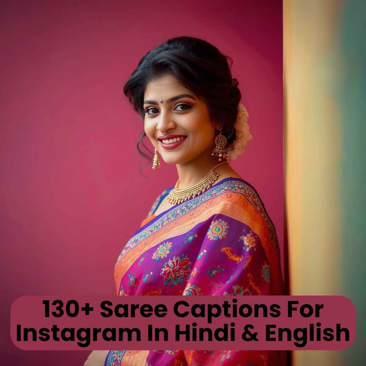 130+ Saree Captions For Instagram In Hindi & English (1)