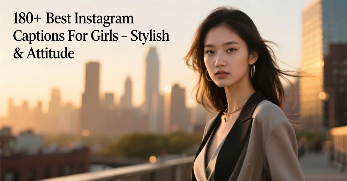 180+ Best Instagram Captions For Girls – Stylish & Attitude