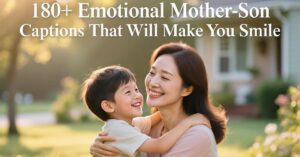 180+ Emotional Mother-Son Captions That Will Make You Smile
