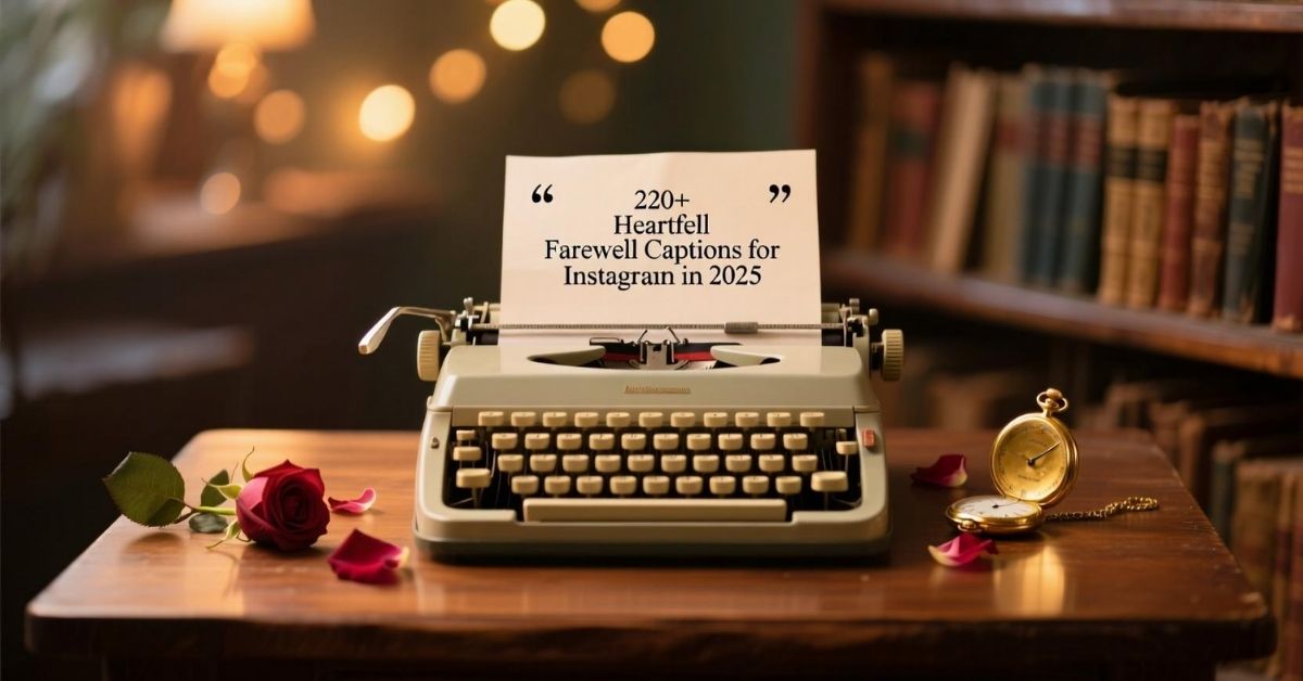 220+ Heartfelt Farewell Captions for Instagram in 2025