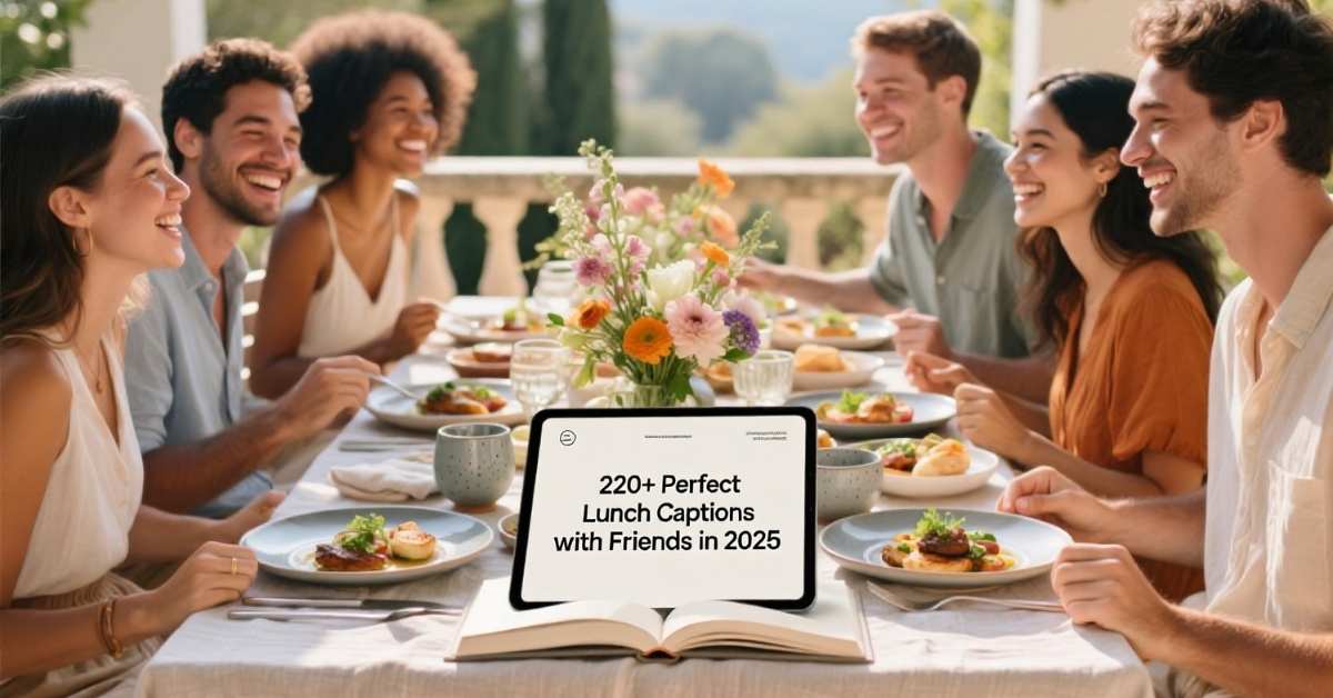 220+ Perfect Lunch Captions with Friends in 2025