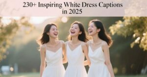 230+ Inspiring White Dress Captions in 2025