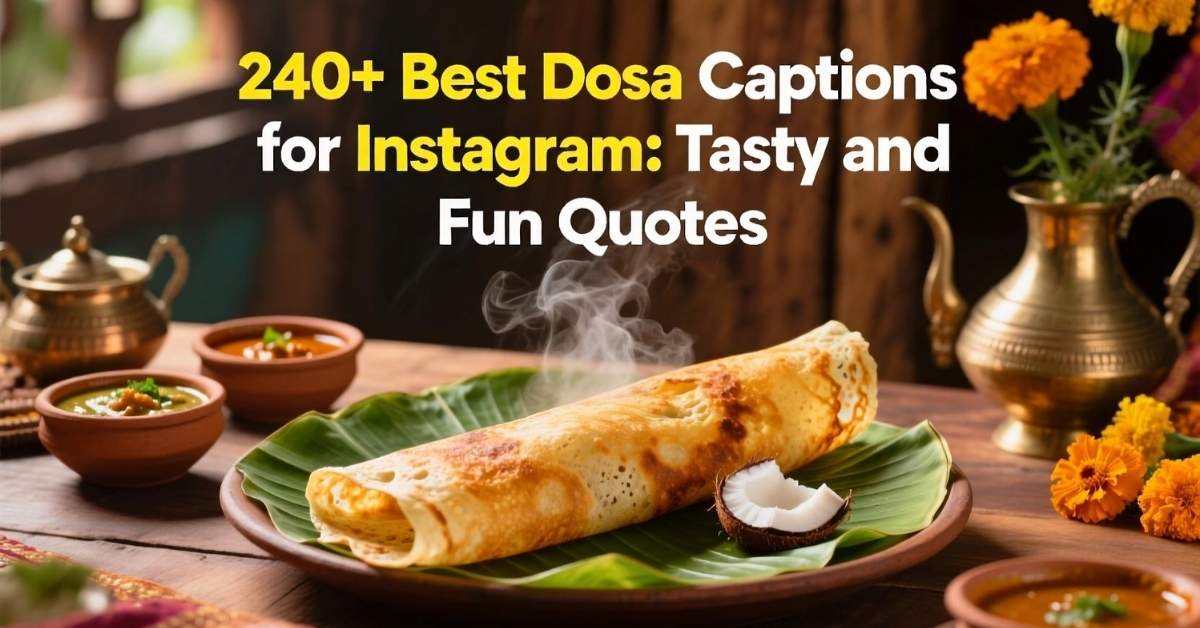 240+ Best Dosa Captions for Instagram Tasty and Fun Quotes