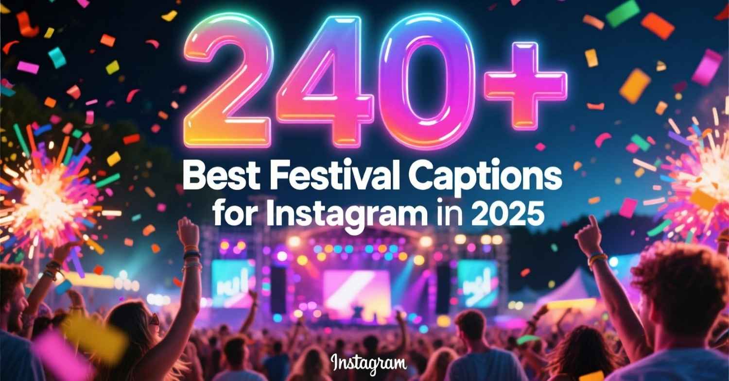 240+ Best Festival Captions for Instagram in 2025