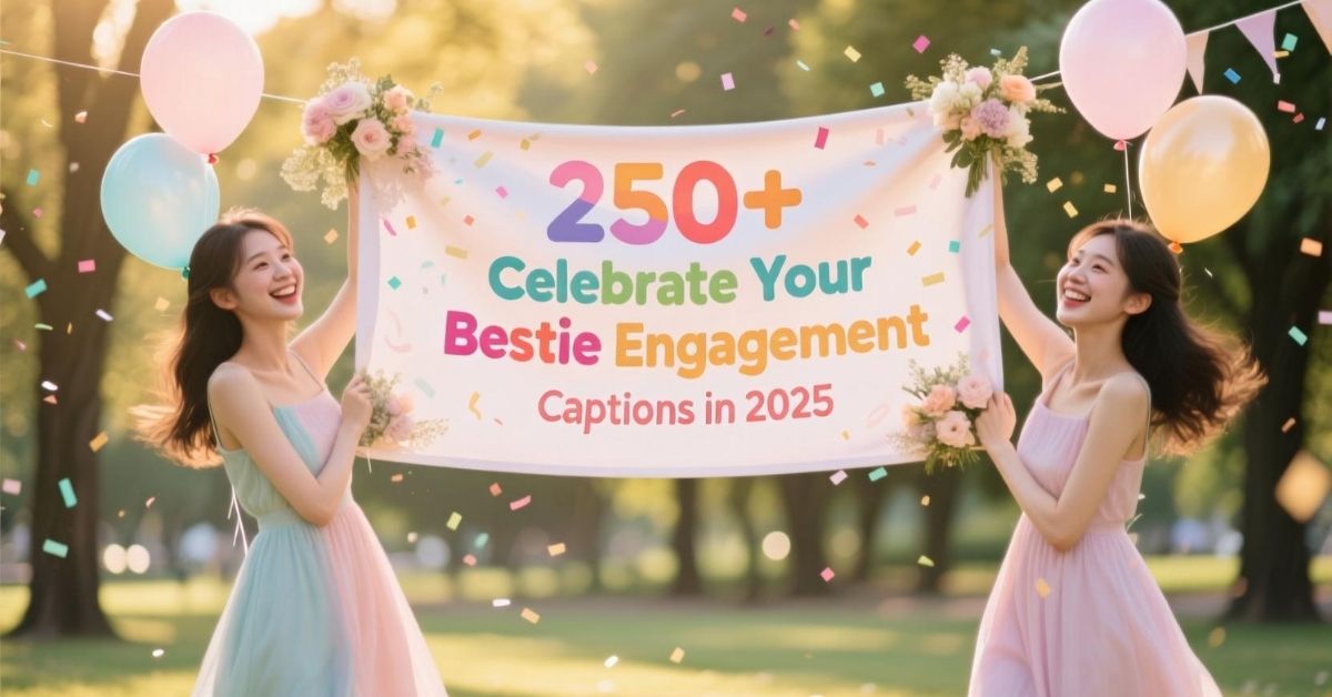 250+ Celebrate Your Bestie Engagement captions  in 2025