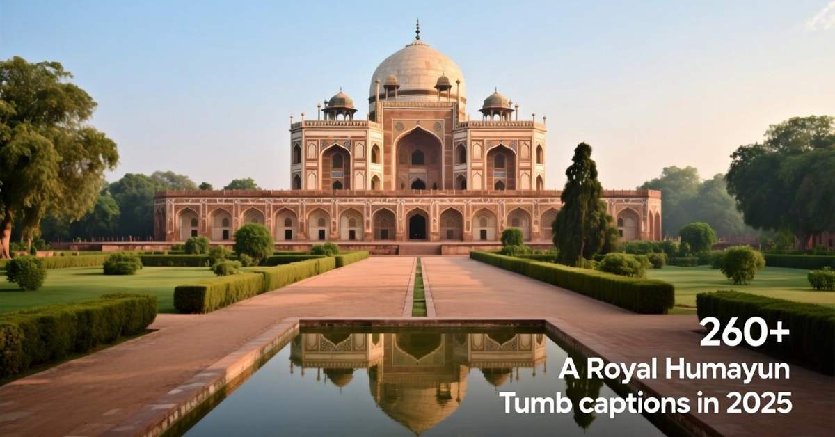 260+ A Royal Humayun Tomb captions in 2025