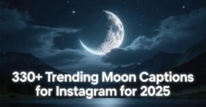 330+ Trending Moon Captions for Instagram for 2025