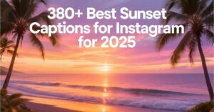 380+Best Sunset Captions for Instagram for 2025