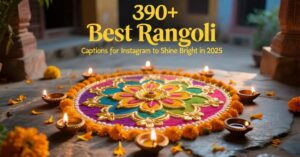 390+ Best Rangoli Captions for Instagram to Shine Bright in 2025
