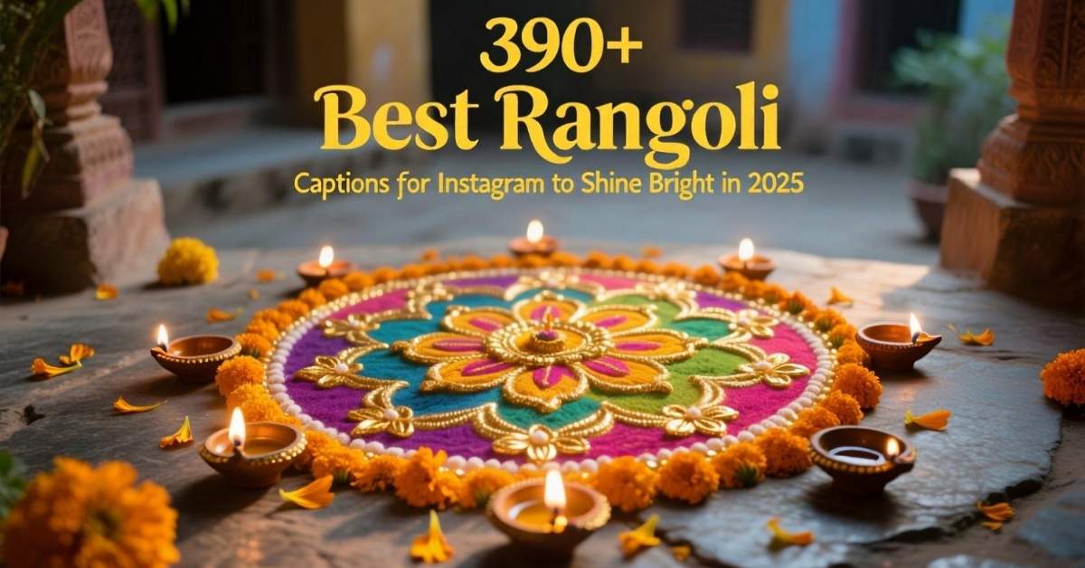 390+ Best Rangoli Captions for Instagram to Shine Bright in 2025