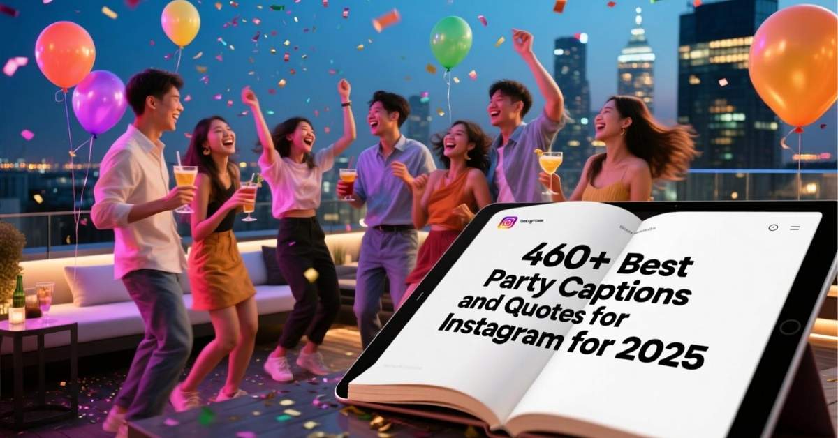 460+ Best Party Captions and Quotes for Instagram for 2025