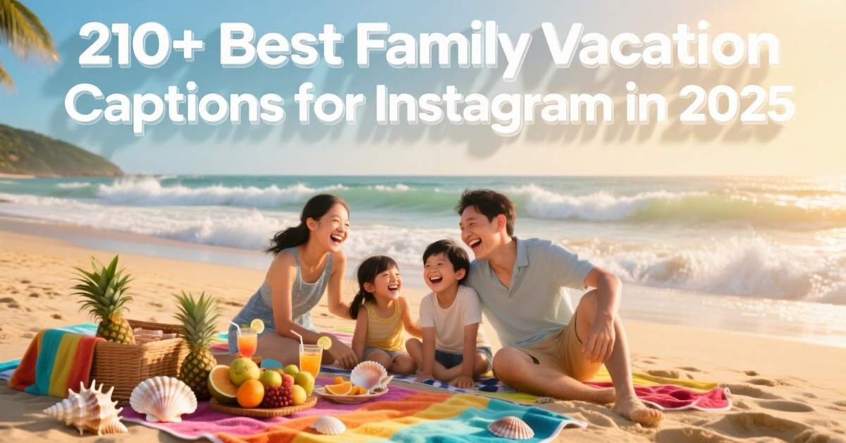 210+ Best Family Vacation Captions for Instagram in 2025