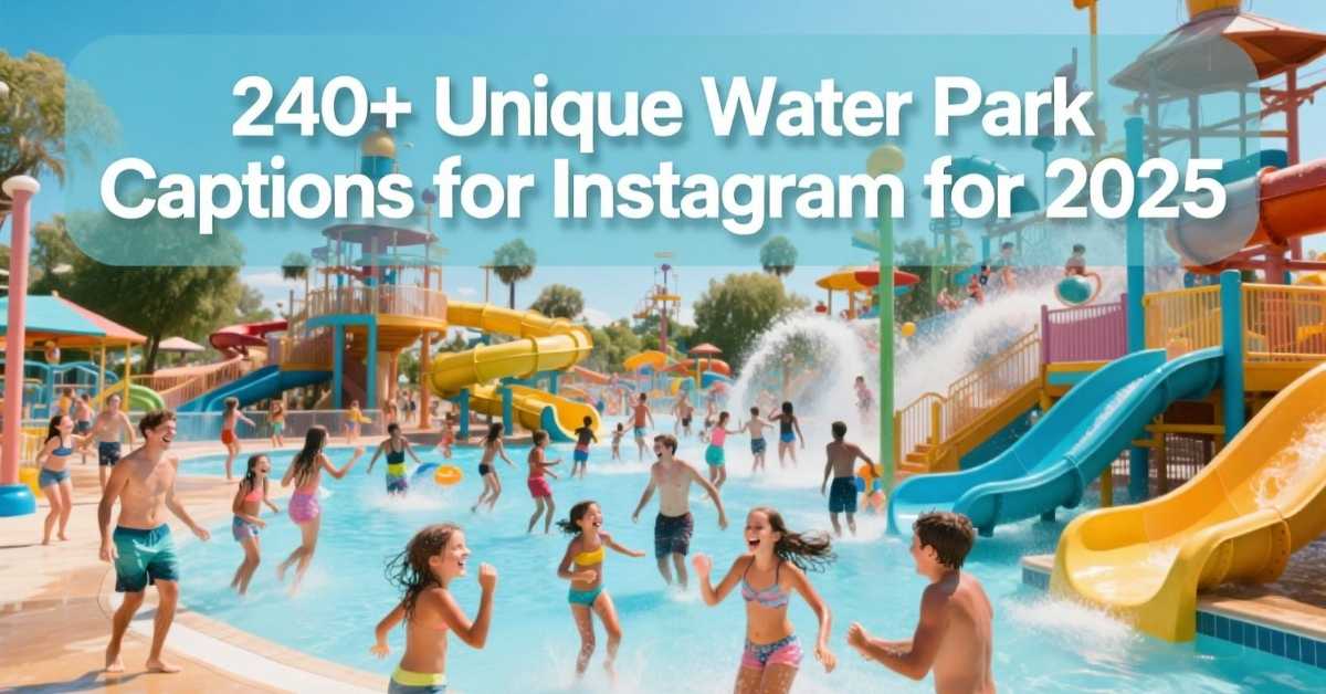 240+ Unique Water Park Captions for Instagram for 2025